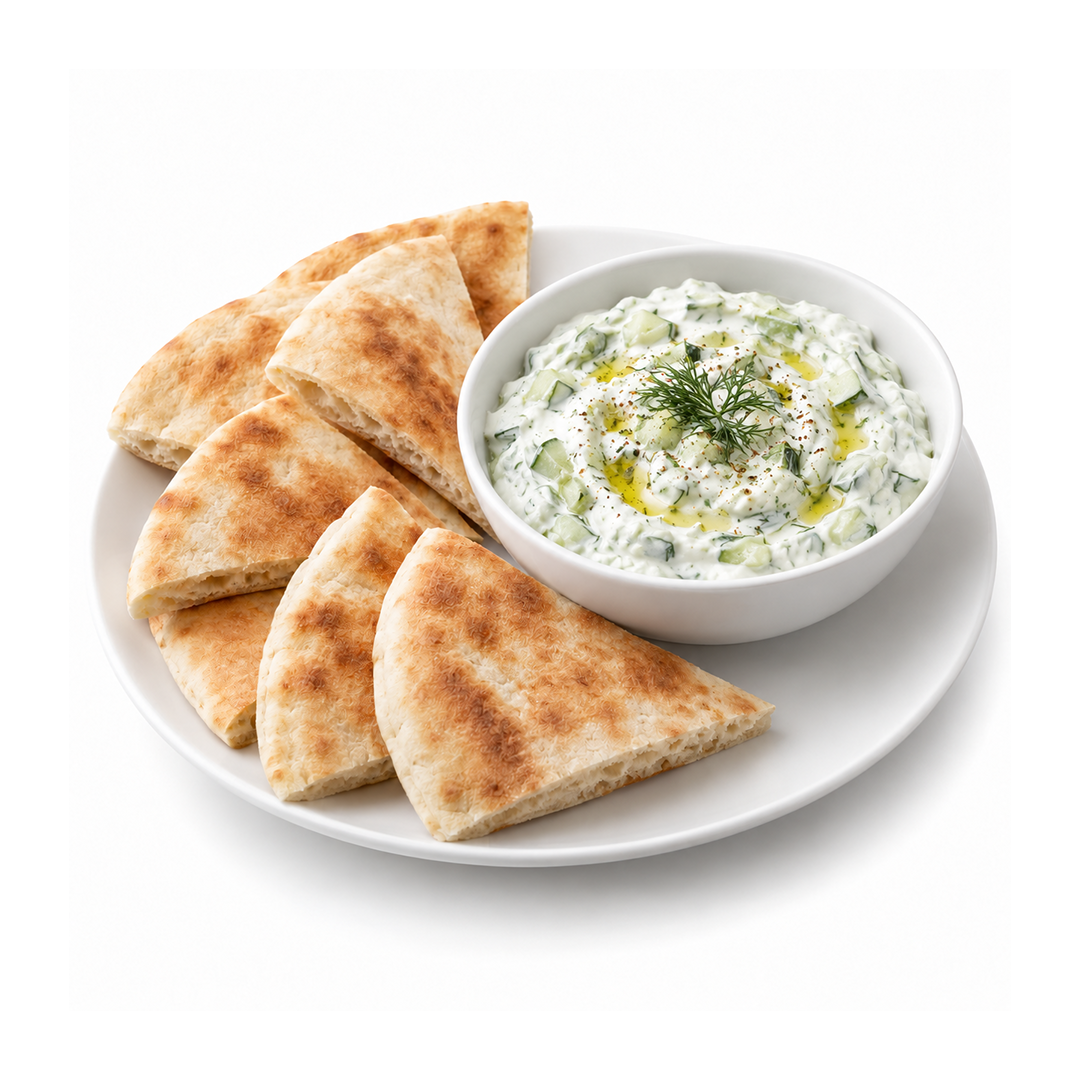 Pita Bread with Tzatziki