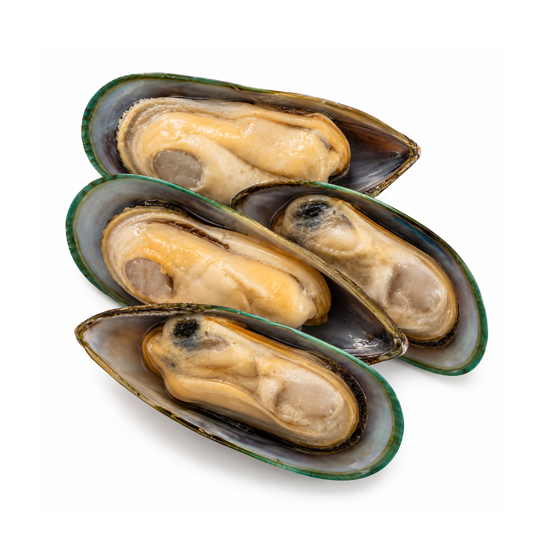 Cooked Half Shell Mussels
