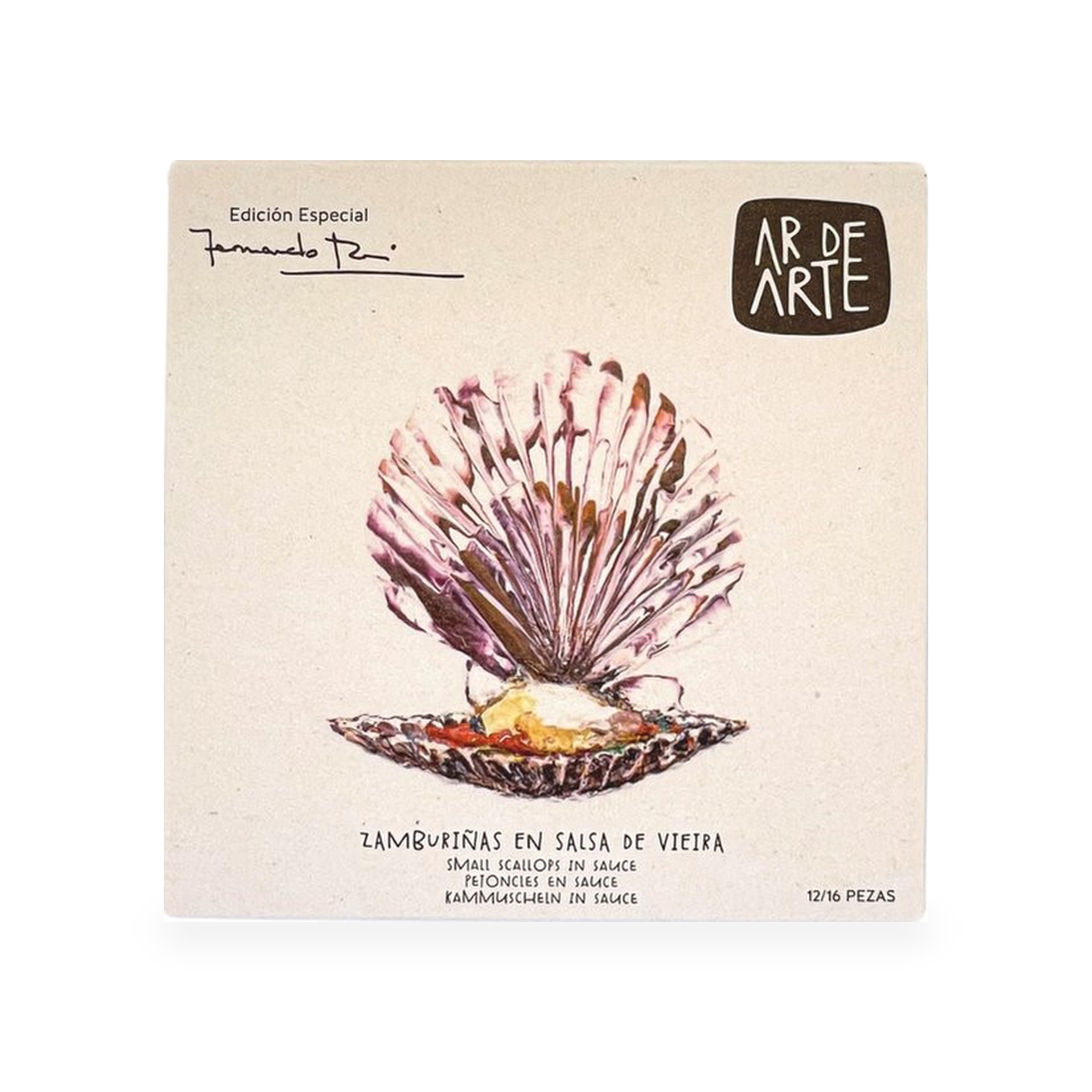 AR DE ARTE Small Scallops in Tomato Sauce